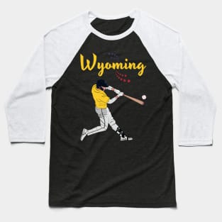 Wyoming USA Baseball | America's Sports Cities Baseball T-Shirt